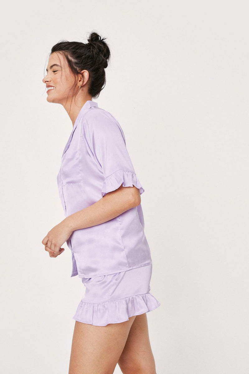 Purple Nightsuit w Shorts